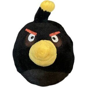 Angry Birds Bomb Black and Yellow Bird 6”